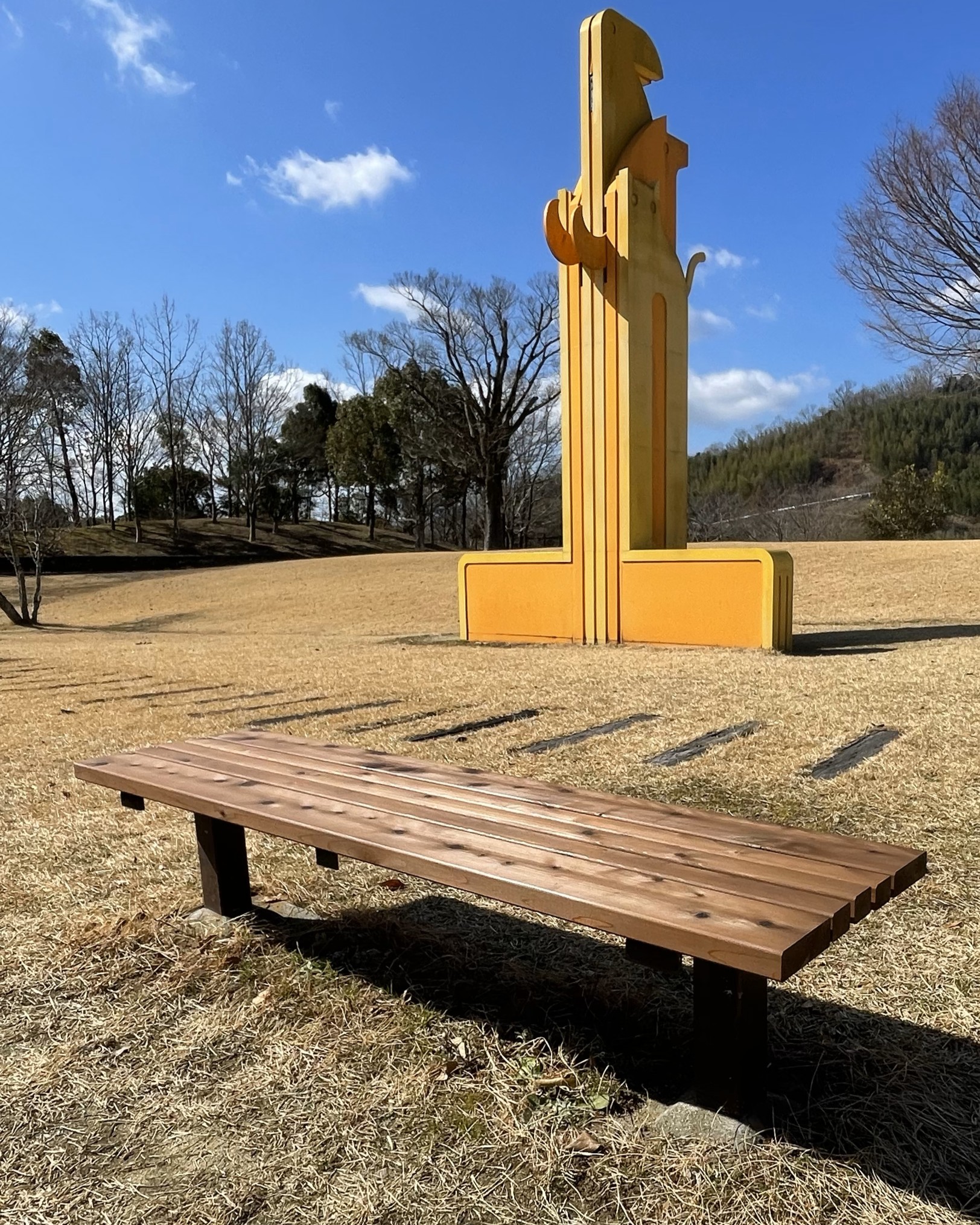 紀州材サーモウッド（ひのき）　ベンチ改修　和歌山県